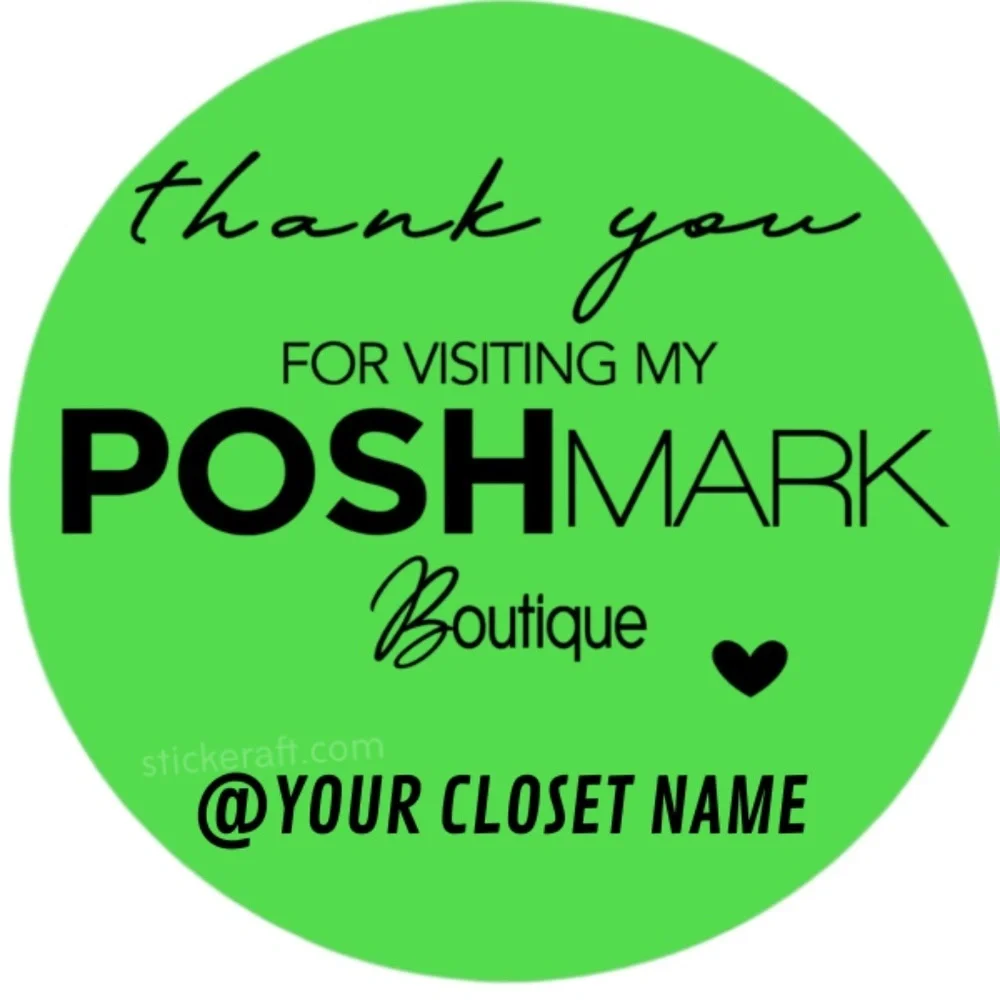Custom Poshmark Closet Stickers | 2 Inch Round Thank You Labels – STICKERS NEW